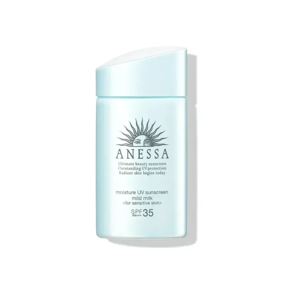 Shiseido Anessa Essence Uv Mild Milk Sunscreen  For Sensitive Skin Spf 35 Pa+++ 60ml