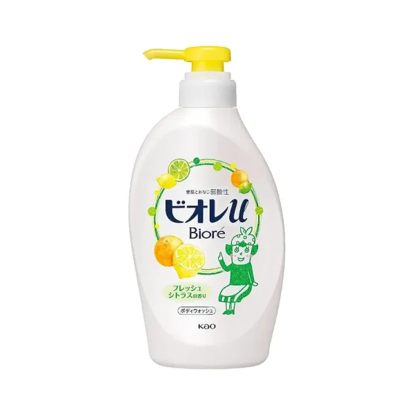 Kao Biore U Moisturising Body Wash Fresh Citrus Scent 480ml