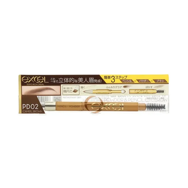 Sana Excel Eyebrow Ex - Pd02 Camel Brown 0.4g