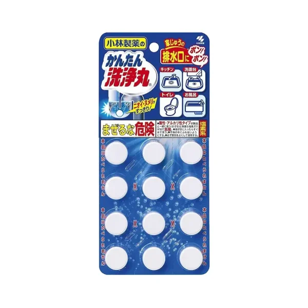 Kobayashi Kantan Senjomaru Drain Cleaner Regular 12 Tablets