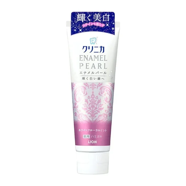 Lion Clinica Enamel Pearl Whitening Toothpaste White Floral Mint 130g