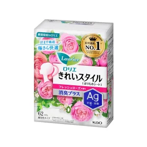 Kao Laurier Fresh Rose Fragrance Sanitary Pad 62 Pieces
