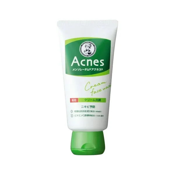 Rohto Mentholatum Acnes Medicated Cream Face Wash 130g