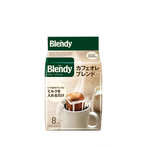 AGF BLENDY CAFE AU LAIT COFFEE DRIP 8 BAGS