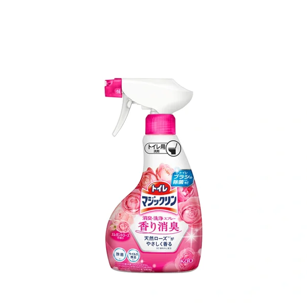 KAO Toilet Magic Lin Deodorizing And Cleaning Spray Scented Deodorizing Elegant Rose 350ml