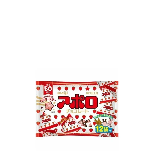 MEIJI APOLLO STRAWBERRY CHOCOLATE 132G