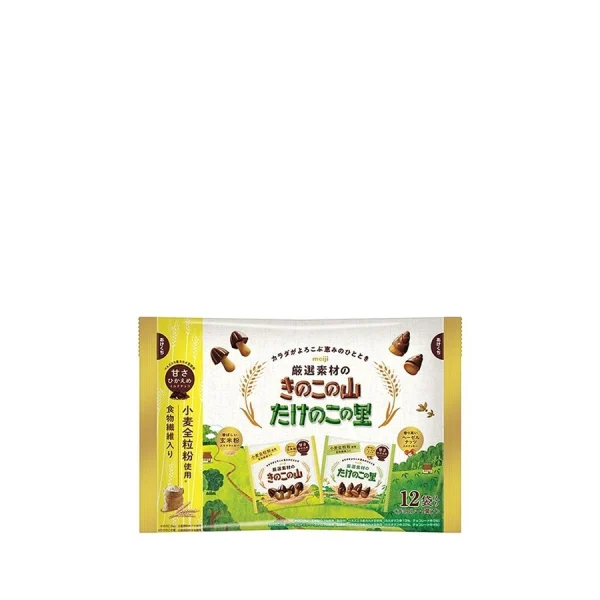 MEIJI MUSHROOMS AND BAMBOO CHOCOLATE 144G