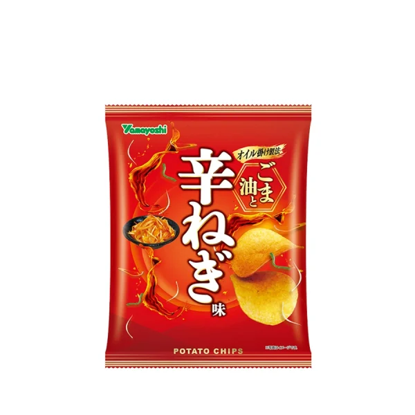 YAMAYOSHI CONFECTIONERY POTATO CHIPS SESAME OIL AND SPICY ONION FLAVOR 53G Ippondo Japanese