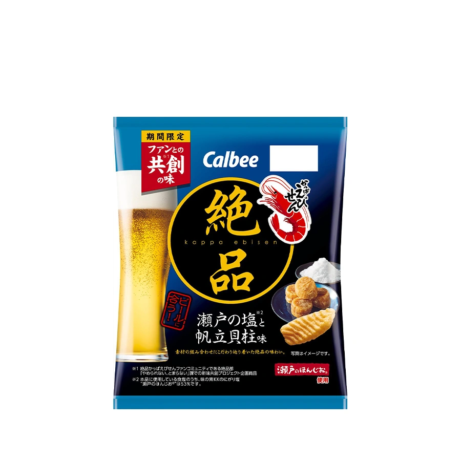CALBEE ZEPPIN EBISEN SETO NO SHIO WITH SCALLOPS FLAVOR 60G
