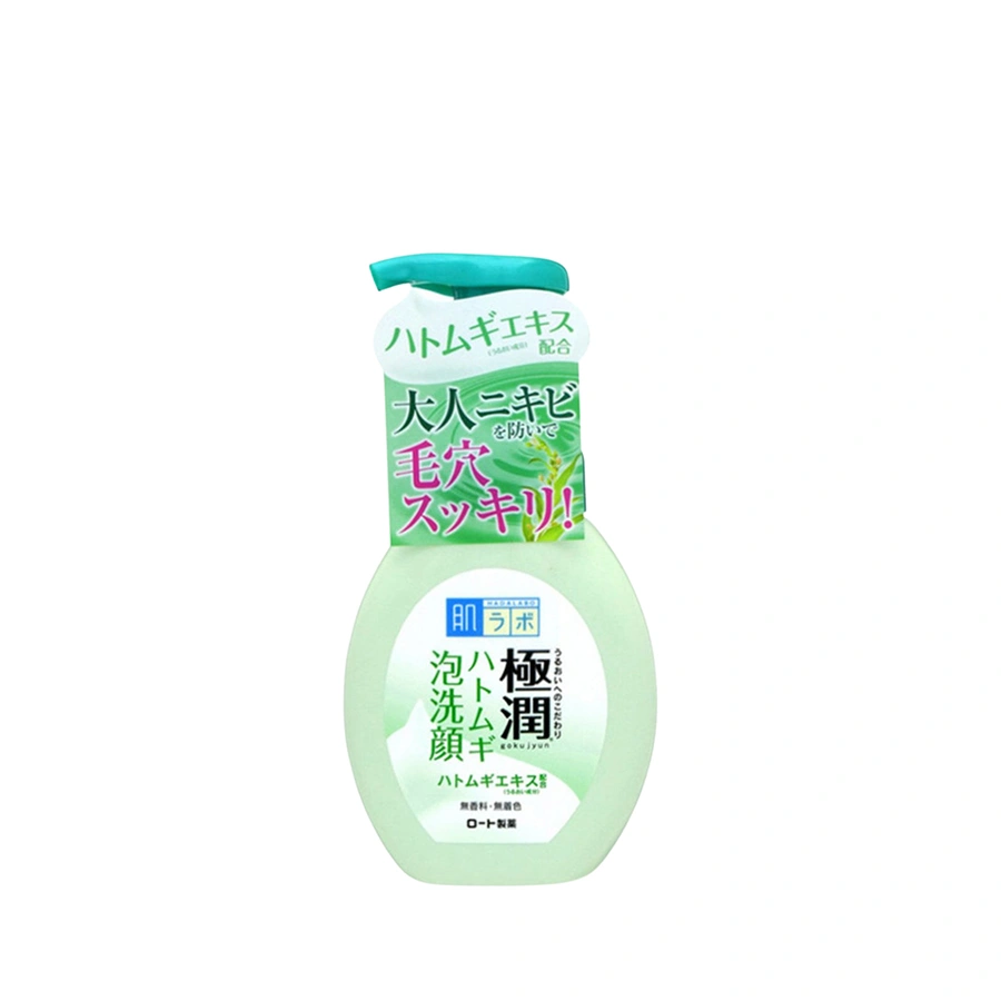 ROHTO HADALABO GOKUJUN HATOMUGI FACE WASH CLEANSER 100G