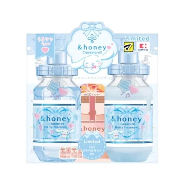 &HONEY Cinnamoroll Melty Shampoo & Hair Treatment Limited Edition Pair Set 2024