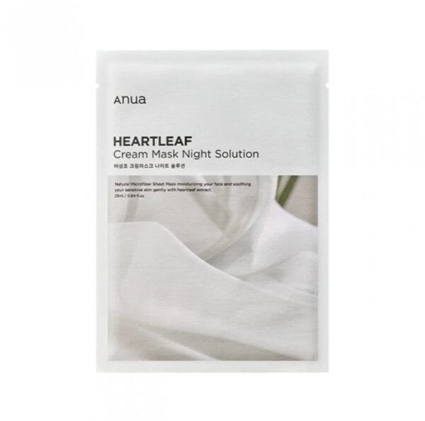 ANUA HEARTLEAF CREAM SHEET MASK NIGHT SOLUTION [1 sheet]