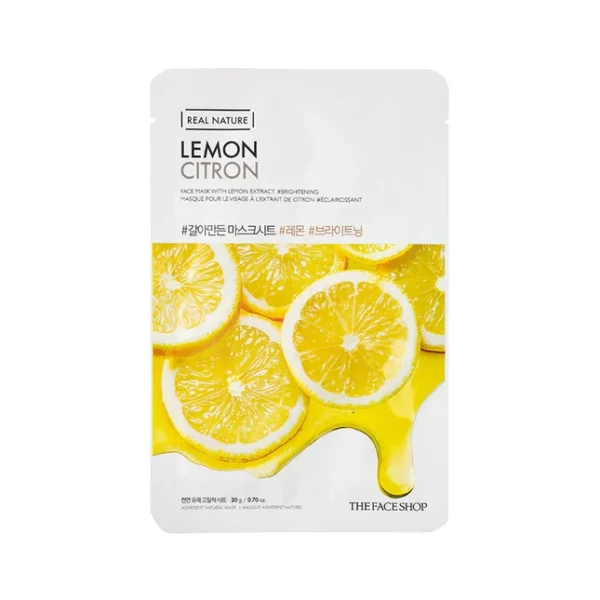THE FACE SHOP REAL NATURE MASK SHEET LEMON - 20G