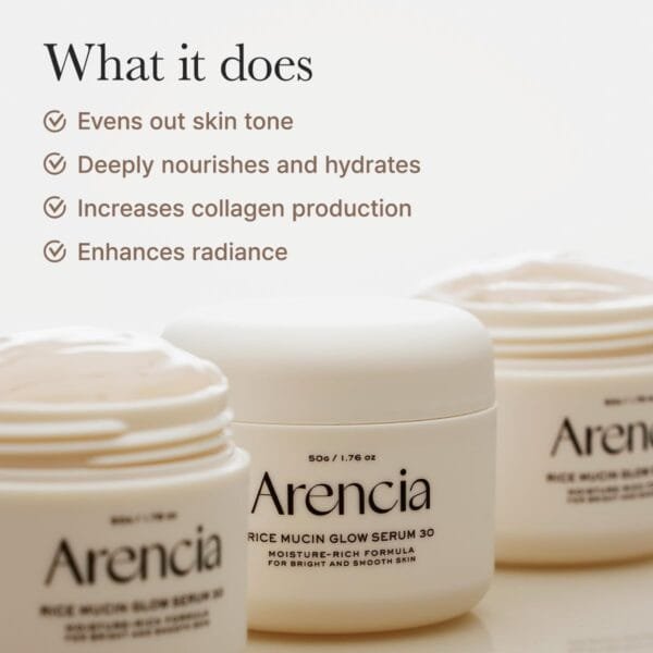 ARENCIA RICE MUCIN GLOW SERUM 30 (50G) - Image 2