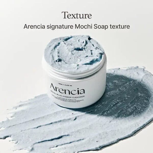 ARENCIA FRESH BLUE HYSSOP RICE MOCHI CLEANSER 120G - Image 2
