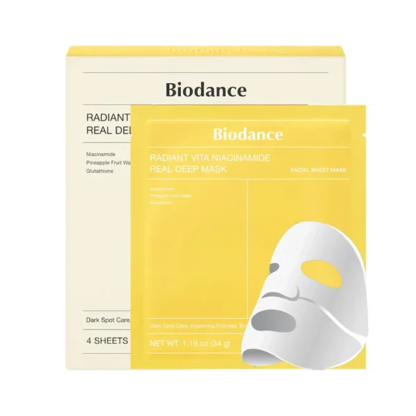 BIODANCE Radiant Vita Niacinamide Real Deep Mask Set (4 Masks)