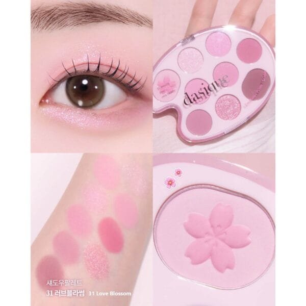 DASIQUE SHADOW PALETTE 9 COLOR EYESHADOW #31 LOVE BLOSSOM - Image 2