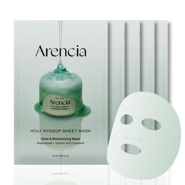 ARENCIA - HOLY HYSSOP SHEET MASK (5 SHEETS)