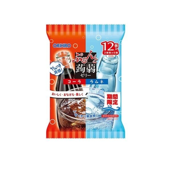 ORIHIRO Purunto Konjac Jelly Pouch Cola & Ramune