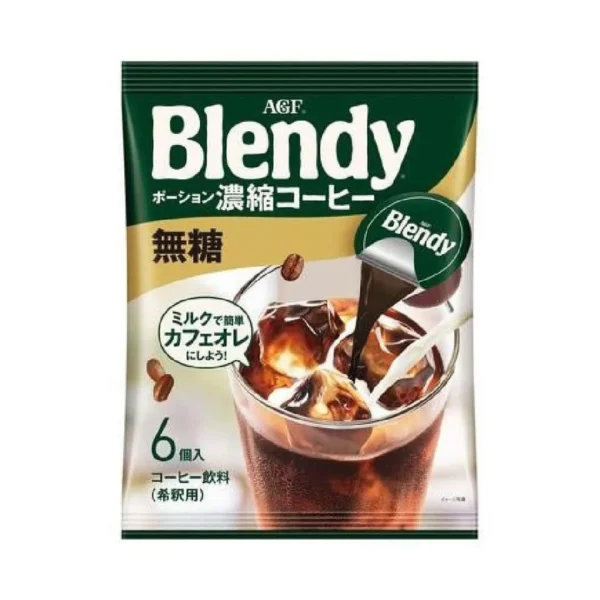 Agf Blendy Concentrated Coffee Unsweetened Capsules