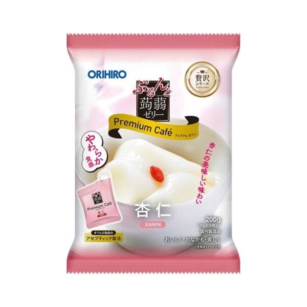 Orihiro Premium Cafe Konnyaku Jelly, Apricot Flavour 10 Packs