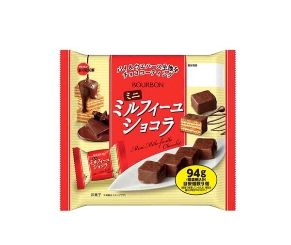 Bourbon Mini Millefeuille Chocolate 94g