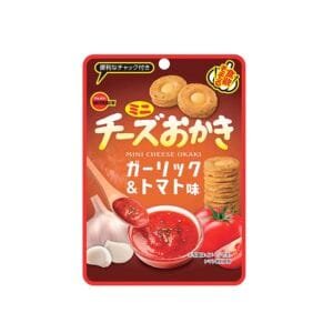 Mini Cheese Rice Crackers Garlic & Tomato Flavor