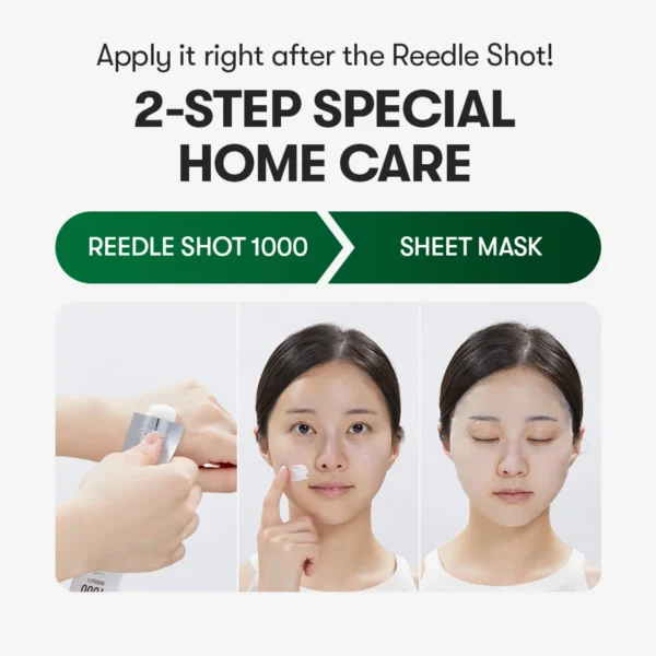 VT REEDLE SHOT 1000 2-STEP SINGLE SHEET MASK (1PC) - Image 2
