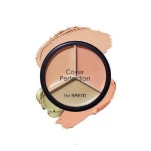 THE SAEM COVER PERFECTION TRIPLE POT CONCEALER #01 CORRECT BEIGE