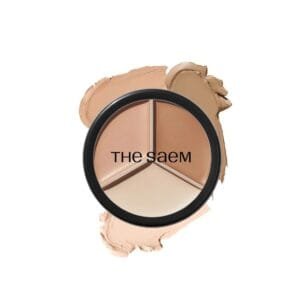 THE SAEM COVER PERFECTION TRIPLE POT CONCEALER #02 CONTOUR BEIGE