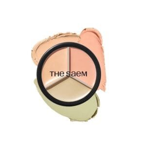THE SAEM COVER PERFECTION TRIPLE POT CONCEALER #03 CORRECT UP BEIGE