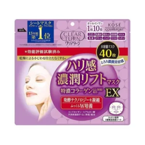 KOSE CLEAR TURN FIRMNESS RICH LIFT MASK EX 40 PCS