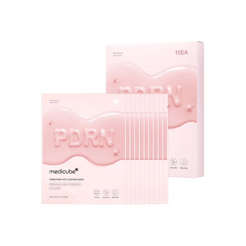 Medicube Salmon Dna Pdrn Pink Vita Coating Sheet Mask 10ea