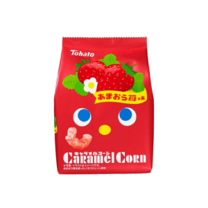 Tohato Caramel Corn Amaou Strawberry Flavor 62g