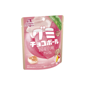 Morinaga Chocolate Gummy Ball Japanese White Peach
