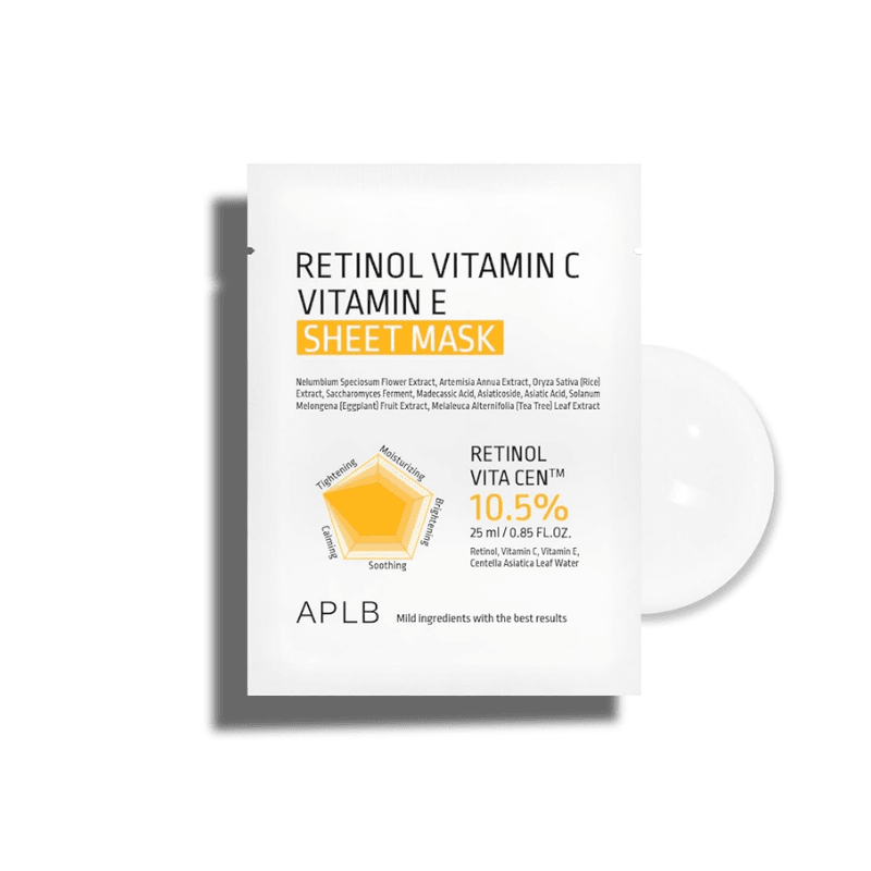 APLB Retinol Vitamin C Vitamin E Sheet Mask x10EA