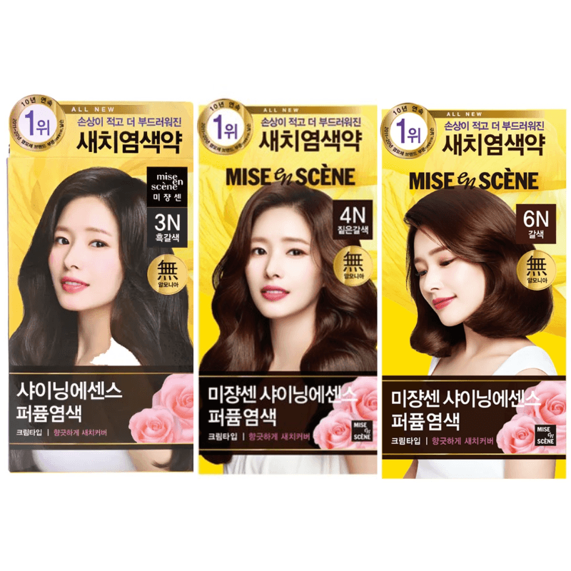 mise-en-scène shining essence perfume hair colour (3N/4N/6N)
