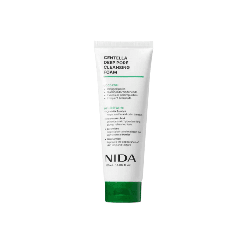NIDA Centella Deep Pore Cleansing Foam (120ml)