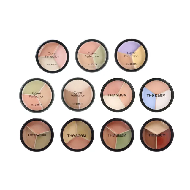 The Saem Cover Perfection Triple Pot Concealer 11 types