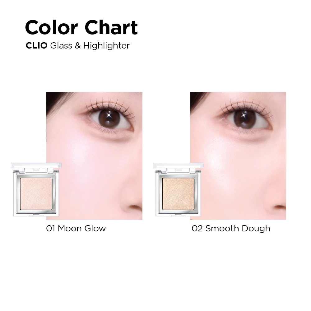 CLIO GLASS & HIGHLIGHTER 02 SMOOTH DOUGH - Image 3